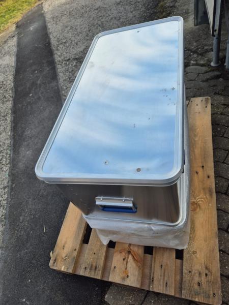 Alukiste Alubox Feuerwehr Transportbox Kiste Typ 6 mit Trennwand 80x40x30